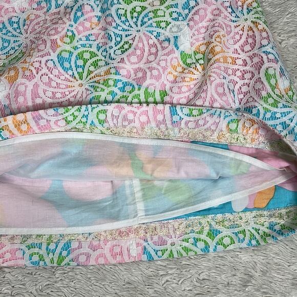 Lilly Pulitzer Tate Floral Sailsbury Short Skirt Resort Lace Summer Vacation - Picture 6 of 8